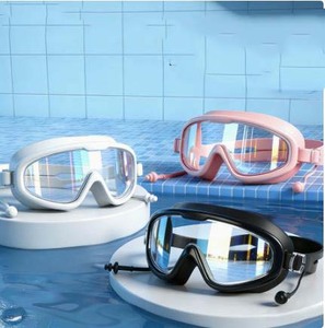 Lunettes de plongée haute définition pour adultes et enfants, étanches, anti-buée, avec verres transparents - Product Image 1