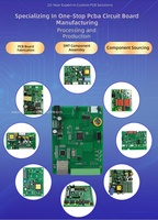 Placa de Circuito Impreso FR4 con Perforación Láser, Acabado ENIG, Alta Frecuencia, para Control Industrial, Equipos de Seguridad Mcpcba