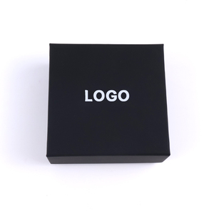 Caja de joyería de papel de embalaje de collar de mujer mini respetuoso con el medio ambiente personalizado al por mayor con revestimiento de esponja laminado mate nuevo listado - Product Image 1