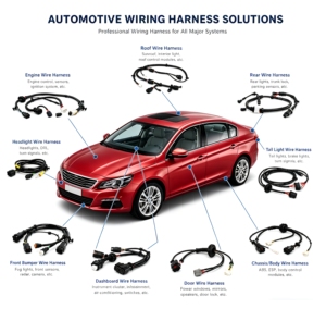 Konektor Kabel Harness Mesin Otomotif dengan Isolasi PBT untuk Sepeda Motor-OEM Kabel Harness Kustom - Product Image 2