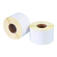 Rollos de Etiquetas Térmicas en Blanco, Papel Adhesivo Térmico Directo para Impresión de Etiquetas de Códigos de Barras, Envíos e Inventario de Almacén