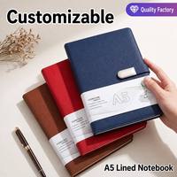 Porte-stylo au design exclusif, papier épais, cadeau scolaire, logo personnalisé imprimé, carnet en cuir A5 personnalisable pour étudiants