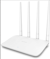Router Inalámbrico Tenda F6 de 300Mbps, 2.4GHz, 4 Antenas de 5dBi, Repetidor Universal WISP, Firmware en Inglés, Router Wifi para el Hogar, 4 Antenas