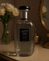Flacon de parfum Mousuf Aswad en verre 100ml avec bouchon à vis, emballage étiqueté, vide, sans base, sans diffuseur à bâtonnets