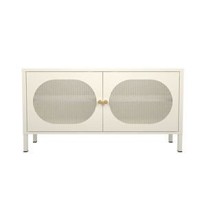 <span class=keywords><strong>Meuble</strong></span> TV moderne avec deux étagères réglables, <span class=keywords><strong>meuble</strong></span> TV en métal, style moderne et luxueux, <span class=keywords><strong>meuble</strong></span> de rangement multifonctionnel <span class=keywords><strong>pour</strong></span> la maison - Product Image 2