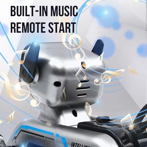 Điện 2.4GHz Tám bánh xe RC Robot Dog điều khiển từ xa diễn viên đóng thế xe robot đồ chơi với xem cử chỉ điều khiển và LED hiển thị khuôn mặt - Product Image 3