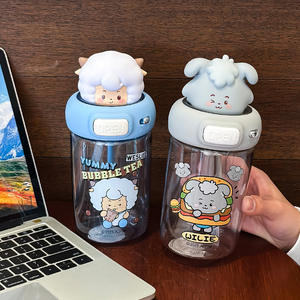 Zuo Mu Paddi Tritan Water Bottle 500Ml Bpa Free Kids <b>Drinkware</b> Back To School Gift Cylindrical Design - Product Image 2