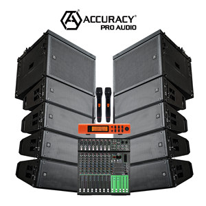 Système de sonorisation professionnel CLA210A-COMBO avec haut-parleurs actifs NEO à double 10 pouces, système de sonorisation Line Array avec caisson de basses de 18 pouces - Product Image 1