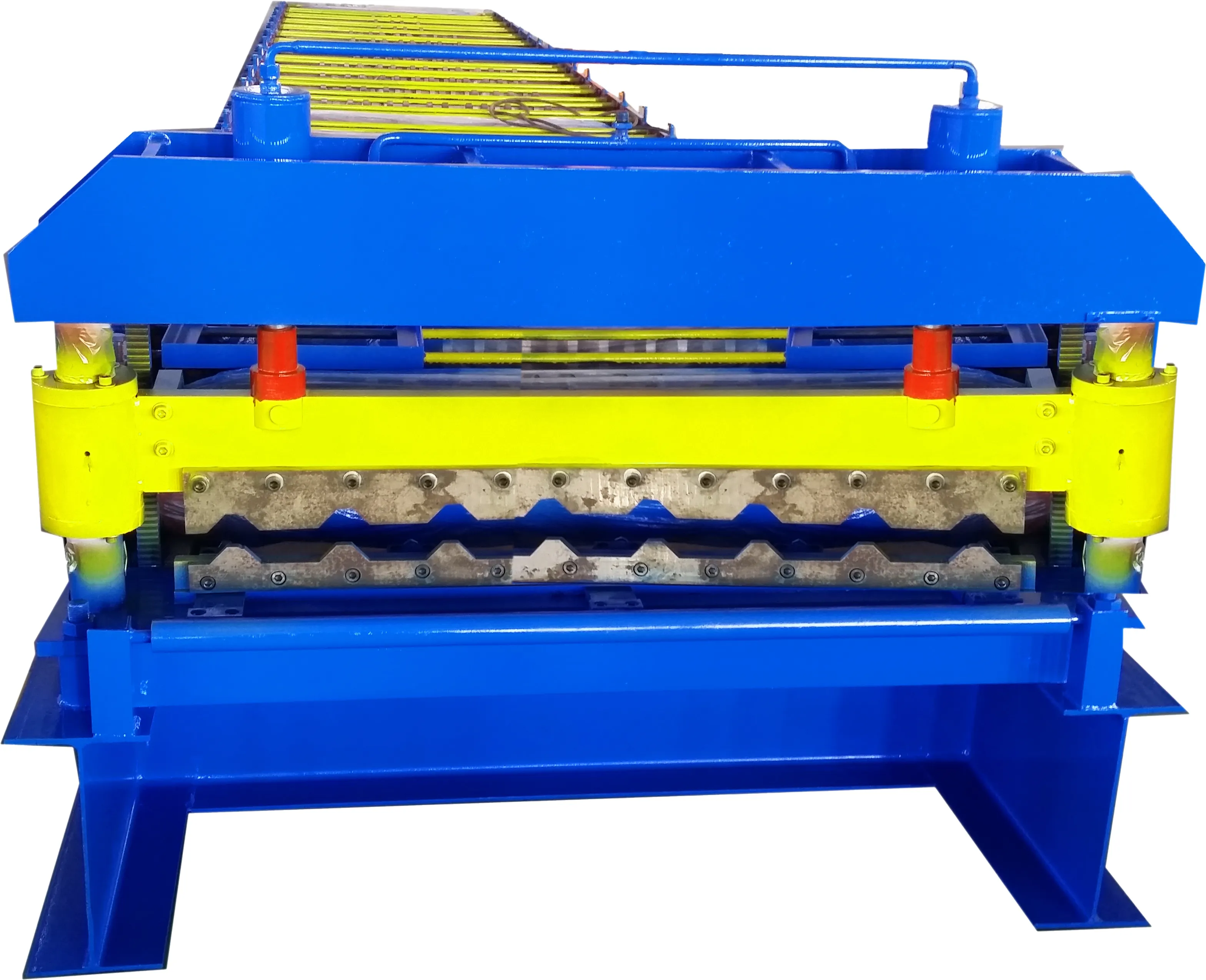 Bending Roof Construction Equipment Color Steel Plate Corrugated Iron Cold Galvanizing Aluminium Roofing Sheet Making Machine