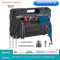 Marteau perforateur rotatif industriel haut de gamme 800W à poignée ronde, trois-en-un, léger, à brancher