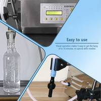 Machine de remplissage de liquides semi-automatique PLC, machine de remplissage de bouteilles de haute précision pour le remplissage de liquides cosmétiques et chimiques