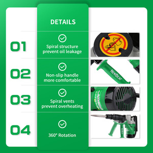 Marteau perforateur rotatif SDS Plus <span class=keywords><strong>POWERTEC</strong></span> 10J 1100W, machine de démolition électrique pour bricolage PTDB0810 - Product Image 2