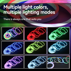 Striscia <span class=keywords><strong>LED</strong></span> Neon RGB 5M 6x12mm Flessibile Colorata Impermeabile con Telecomando e Controllo APP per Sala Giochi e Decorazione Casa 5V Luce Neon a Corda 2835 - Product Image 5