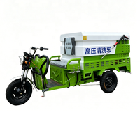 Mesin Pembersih Jalan Bertenaga Listrik, Tricycle, Pengisi Daya Pintar, Tekanan Tinggi 500L 68V 1500W, untuk Pembersihan Jalan Sepanjang Hari
