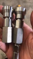 Raccord rapide Swagelok en acier inoxydable GT-QC à surface lisse, série QC, pour tour à métaux