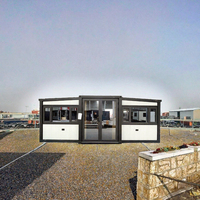 Maison conteneur préfabriquée extensible prête à l'emploi, type Granny Flat, 20FT 30FT 40FT, mobile, à double aile pliable, mini-maison