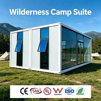 Maison préfabriquée extensible en conteneur, résistante au feu, robuste, bâtiment préfabriqué portable pour l'exploitation minière, la construction de champs pétrolifères, les zones isolées