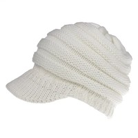 Gorra de Béisbol Tejida de Malla, Gorras Deportivas de Béisbol Personalizadas, Gorra de Béisbol de Acrílico de Alta Calidad para Invierno, con Visera para el Sol