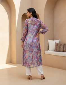 Élégant châle léger en georgette pour femme – Chic, confortable, idéal pour les tenues décontractées, les fêtes au bureau et les occasions formelles - Product Image 2