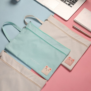 Pochette plastique fermeture éclair pour dossiers A4, dossier de documents grande taille, sac organiseur coffre-fort pour dossiers, sac en plastique étanche - Product Image 5