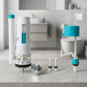 Kit de réparation <span class=keywords><strong>universel</strong></span> OUNASI pour réservoir de toilettes <span class=keywords><strong>WC</strong></span>, installation facile, économie d'eau, double chasse, <span class=keywords><strong>bouton</strong></span> <span class=keywords><strong>poussoir</strong></span>, pièces de valve de remplissage - Product Image 5