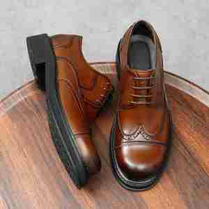 Zapatos Casuales de Cuero Genuino para Hombre, Hechos a Mano, Perforados, Transpirables, Antideslizantes, Venta al Por Mayor - Product Image 4