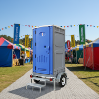 Toilettes portables en acier de haute qualité, écologiques, avec un design moderne pour une utilisation en extérieur en Europe, toilettes incluses
