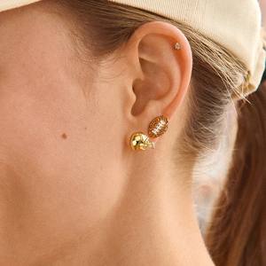 Série Sports Bijoux Émail Tennis De Table Battes Boucles D'oreilles Cristal Strass Base Balle Basketball Rugby Boucles D'oreilles pour Femmes - Product Image 4