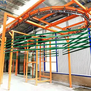 Full Automatic Powder Coating Line Equipment / Powder Coating Spraying Machine