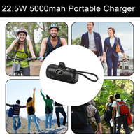 Produits Tendances 2026 Nouveautés Chargeur Rapide Portable Mini 2-en-1 5000mAh avec certifications CCC et CB