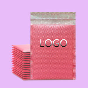 Bolsa de Burbujas Rosa Ecológica Biodegradable Coextruida de Polietileno 20x25+4CM de Grosor para Cosméticos, Joyería, CD, Sobres y Embalaje Exprés - Product Image 1