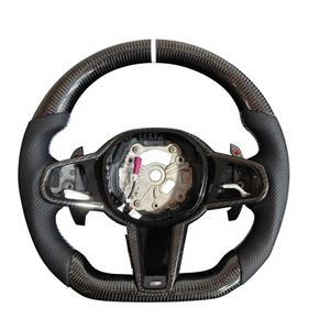 Volante in Fibra di Carbonio Personalizzato con Display LED Riscaldato per BMW G20 G30 G80 M3 M4 Performance in Alcantara - Product Image 3
