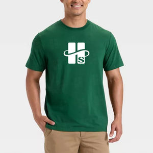 Camiseta de Trabajo para Hombre, de Alta Calidad, 95% Algodón, 5% Elastano, Elástica, Corte Regular, Color Sólido, Uniforme para Personal, Absorbe la Humedad - Product Image 3