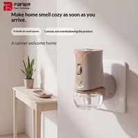 Diffuseur d'aromathérapie Faner à brancher, style poulie en grain de bois, sans eau, avec bouteille en verre, pour petits espaces, personnalisable OEM