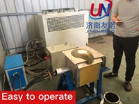 Four de fusion électrique à induction compact de 30kg-100kg, contrôlé par PLC, entraîné par moteur, 220V/380V, haute efficacité énergétique