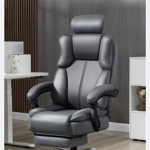 Chaise de <span class=keywords><strong>bureau</strong></span> de direction à dossier haut en cuir microfibre technique avec appui-tête réglable, siège pivotant à hauteur réglable - Product Image 2