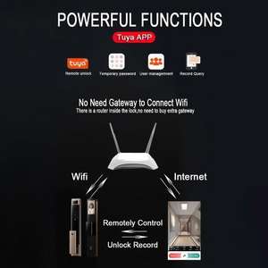 Cerradura de puerta inteligente ttlock Cerradura Inteligente Digital Safe Home Wifi Contraseña Puerta de acero Safe Camera Tarjeta de memoria - Product Image 5