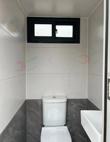Toilette à structure en acier mobile portable WC de luxe extérieur Toilettes de camping