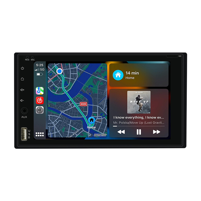 6.2" 2 Din Car Stereo Radio With Carplay Android Auto GPS Wifi BT FM RDS Hifi Audio Car Dvd Player