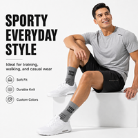 Chaussettes de sport basses personnalisées pour le basketball, en coton doux, rembourrées, respirantes, en tricot, à tube court, pour l'entraînement en salle de sport