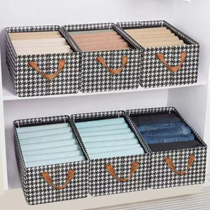 Organisateur de vêtements pliable en gros boîte de rangement polyvalente pour jeans, soutiens-gorge, sous-vêtements vêtements de bébé - Product Image 3