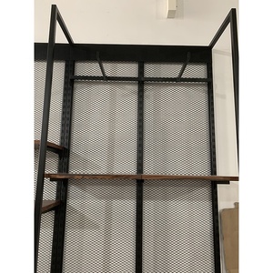 ชั้นวางเสื้อผ้าโลหะสำหรับร้านค้าปลีกสีดำ ปี 2023 และเฟอร์นิเจอร์ร้านค้า บูติกเสื้อผ้า - Product Image 5