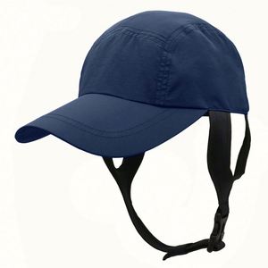 Summer <b>Waterproof</b> Baseball Cap 100% Polyester Common <b>Sunscreen</b> Adjustable Beach Sunshade Surf with Strap - Product Image 3