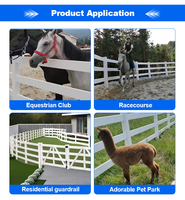 Clôture pour chevaux en PVC vierge, surface lisse, sans entretien, sûre pour les chevaux, clôture de ferme