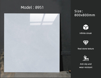 Carreaux de sol et de mur en porcelaine de 800 mm, épaisseur 10 mm, motif pierre moderne, marbre poli, émaillé, carré, résistant à l'usure, antidérapant