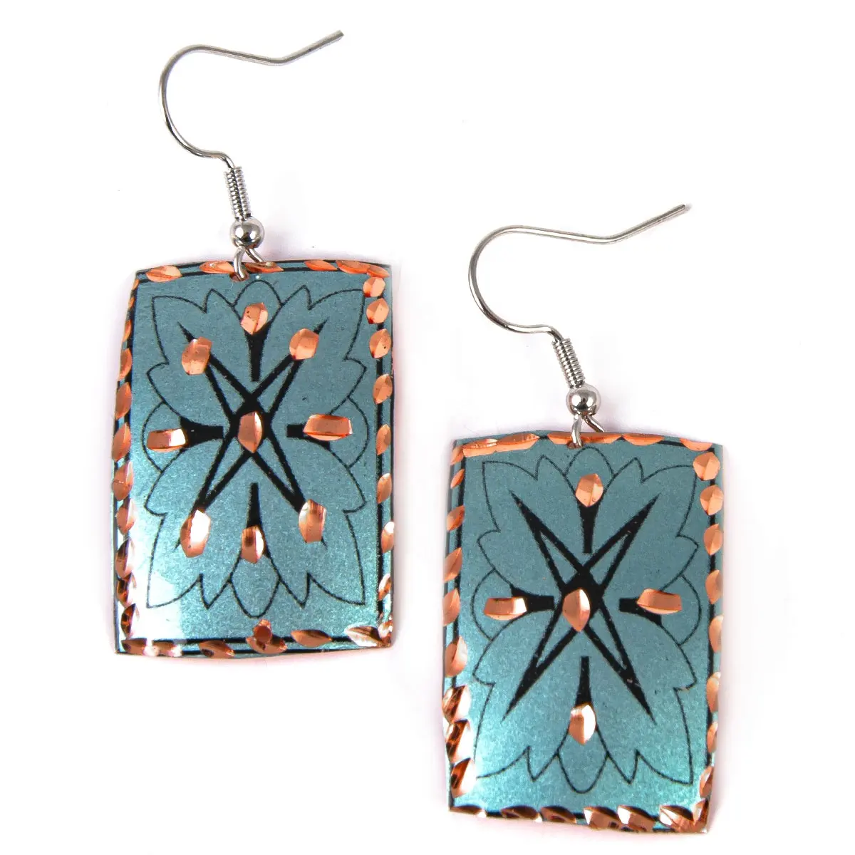 Hand Made Turkish Designed Copper Earring Charm from Turkey