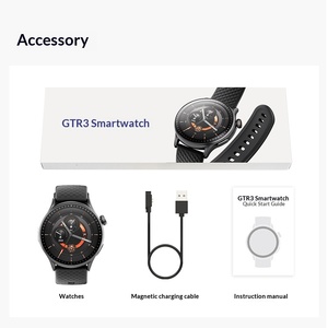 <span class=keywords><strong>Reloj</strong></span> Inteligente Deportivo con Pantalla Redonda AMOLED, <span class=keywords><strong>GTR3</strong></span>, Resistente al Agua 3ATM, Monitoreo de Frecuencia Cardíaca, Carga Magnética, Modelo de Alta Gama - Product Image 1