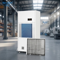Nouveau déshumidificateur industriel 240L/D OEM/ODM disponible, 220V, portable sur roues, usage commercial, pour multiples scénarios humides