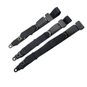 Cinturón de Seguridad de Dos Puntos para Atracciones de Parques de Diversiones, Poliéster Negro con Hebilla ABS para Autos de Choque, Montañas Rusas y Barcos Piratas - Product Image 2