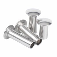 Rivet semi-tubulaire à tête cylindrique en acier inoxydable YUFU DIN6791, longueur 12 mm, classe 4, finition brute, pour garniture de frein pneumatique